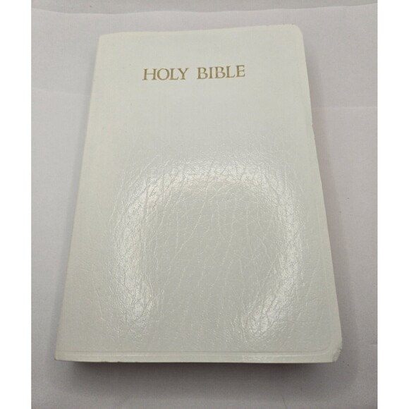 Holy Bible NKJV  Nelson White Bonded Leather Edition 1984 - Picture 1 of 10
